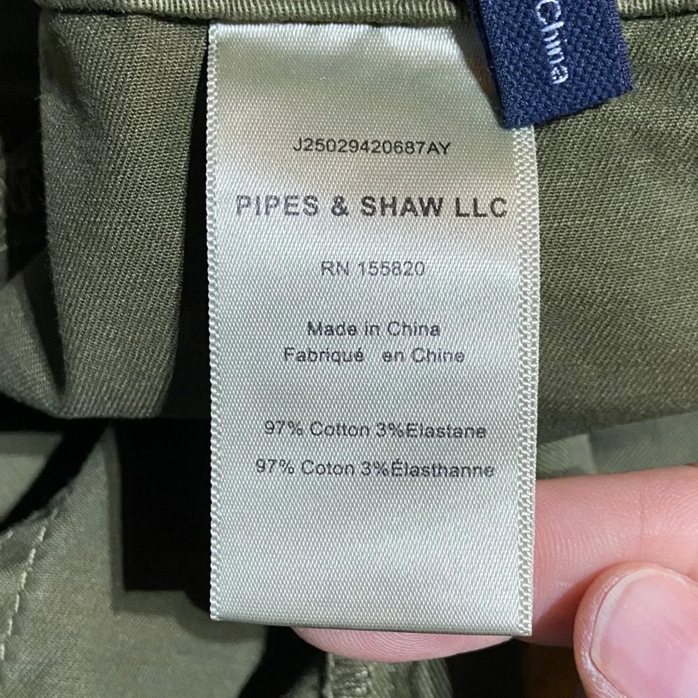 Veronica Beard Arya Straight Leg Crop High Rise Pants Army Green 28 Utility
